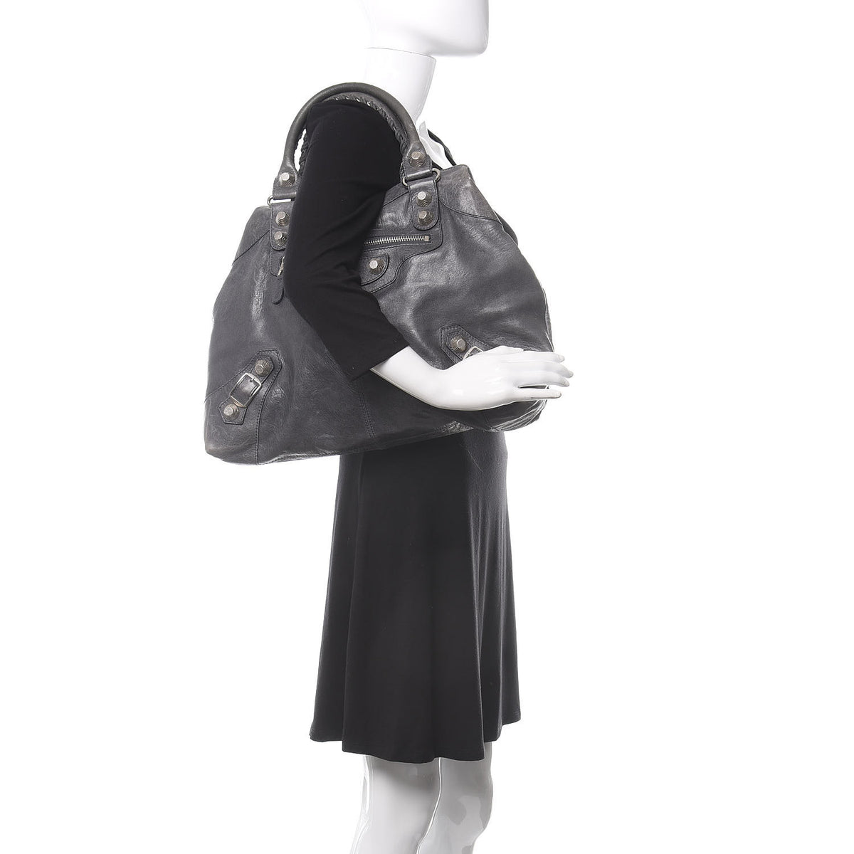 Agneau Giant 21 Hardware Silver Brief Anthracite