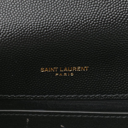 Saint Laurent Grain De Poudre Small Monogram Kate Satchel Black 6 of 10