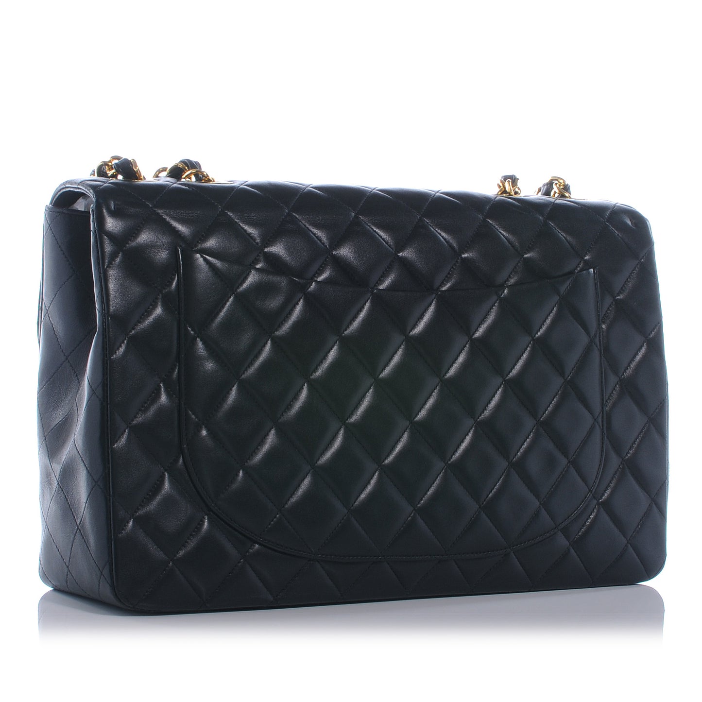 Lambskin XL Jumbo Flap Black