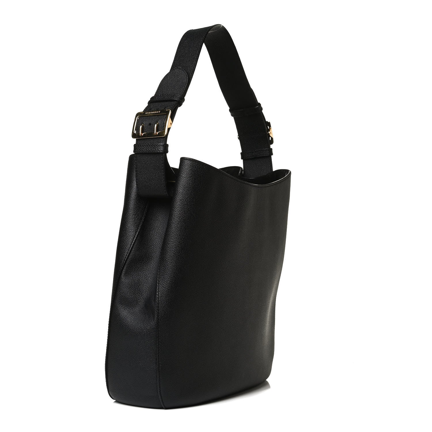 Burberry Grainy Calfskin Small Elmstone Hobo Black 3 of 13