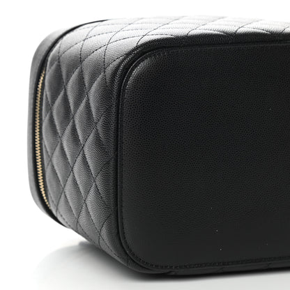 Chanel Caviar Quilted Large Vanity Pouch Black 8 of 9