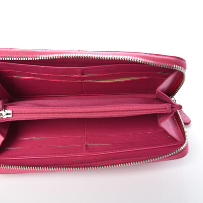 Chanel Lambskin Quilted Large Gusset Zip Around Wallet Pink 5 of 15