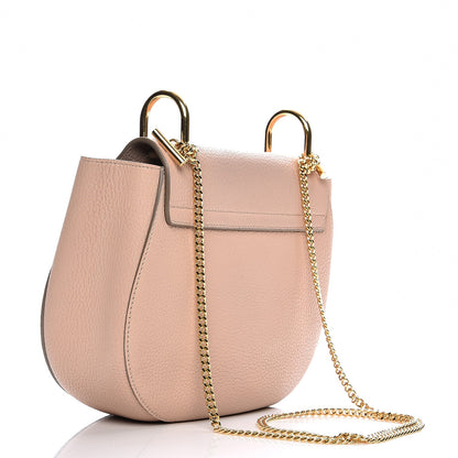 Chloe Grained Lambskin Drew Shoulder Bag Cement Pink 3 of 10