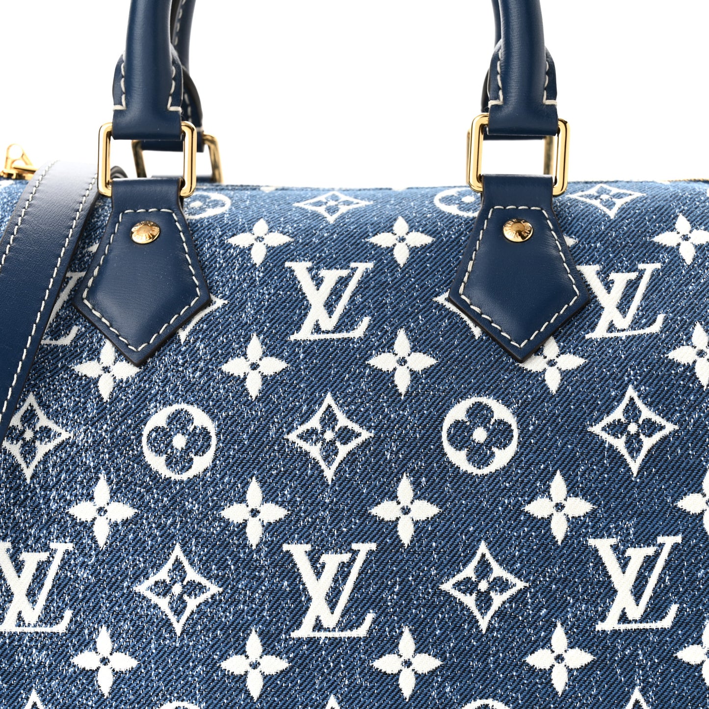 Monogram Jacquard Denim Speedy Bandouliere 25 Bleu