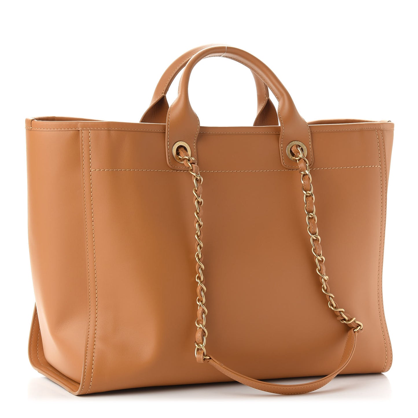 Calfskin Medium Deauville Tote Brown