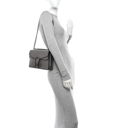 Gucci Pebbled Calfskin Small Dionysus Shoulder Bag Dusty Grey 2 of 12