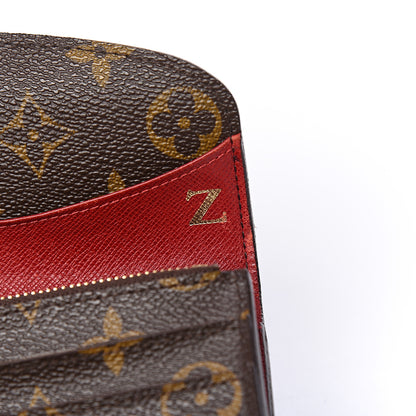 Louis Vuitton Monogram Emilie Wallet Red 6 of 10