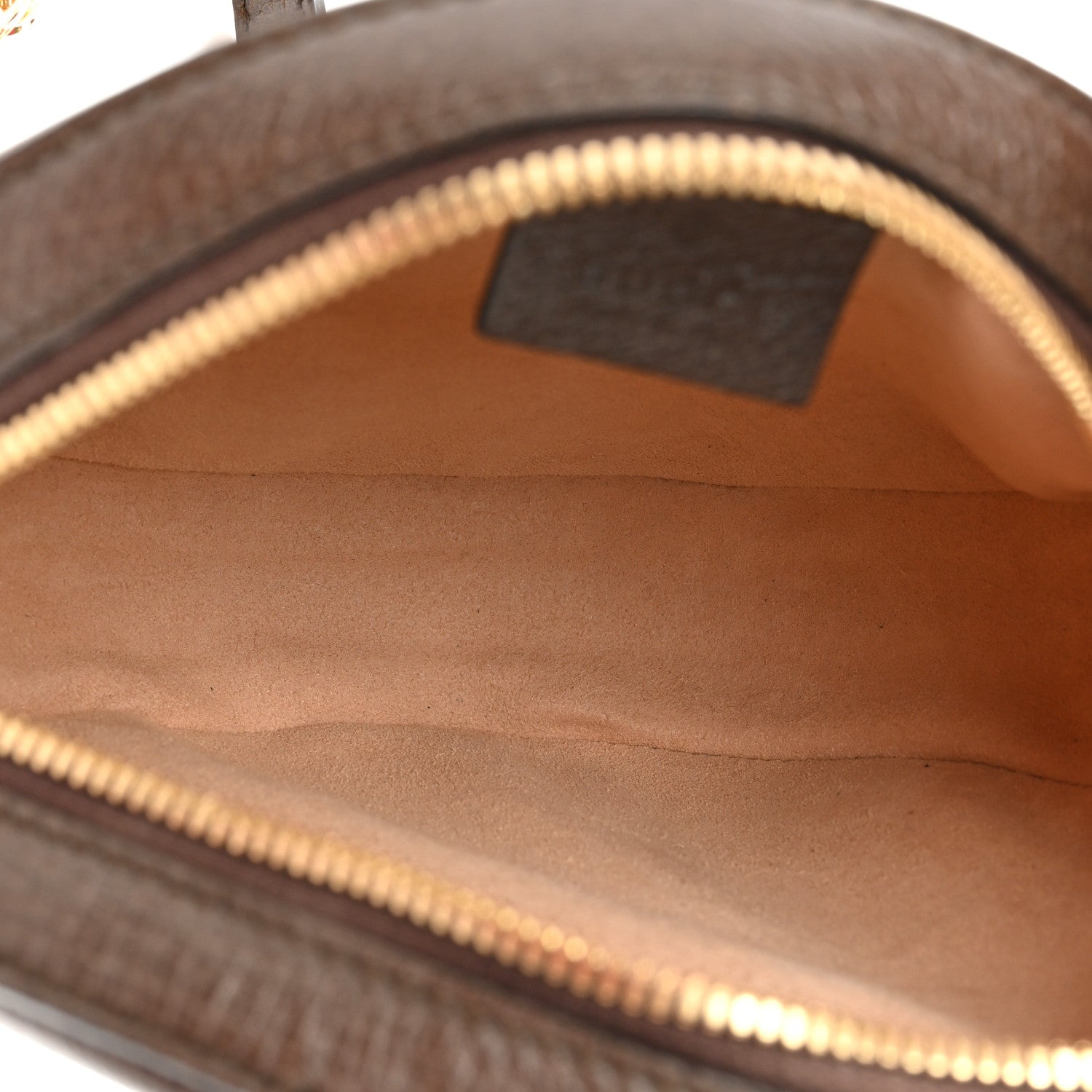 Gucci GG Supreme Monogram Web Mini Ophidia Round Shoulder Bag Brown 5 of 9