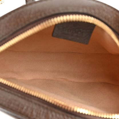 Gucci GG Supreme Monogram Web Mini Ophidia Round Shoulder Bag Brown 5 of 9