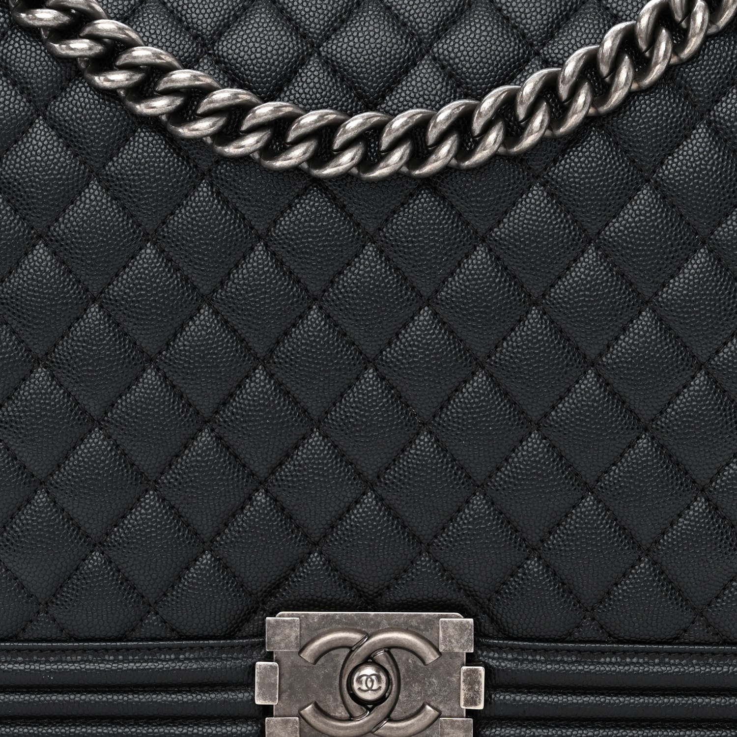 Chanel Caviar Quilted Large Boy Flap Black 8 of 10