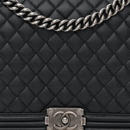 Chanel Caviar Quilted Large Boy Flap Black 8 of 10
