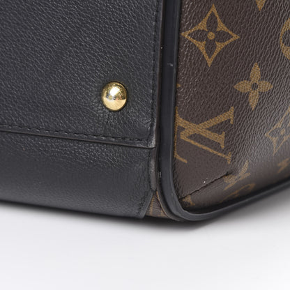 Louis Vuitton Calfskin Monogram Kimono Tote Black 10 of 13