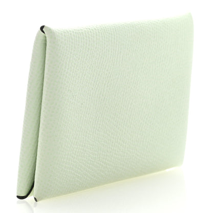 Hermes Epsom Calvi Card Case Vert Fizz 3 of 6