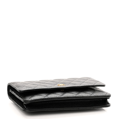 Chanel Caviar Quilted Wallet On Chain WOC Black 4 of 12