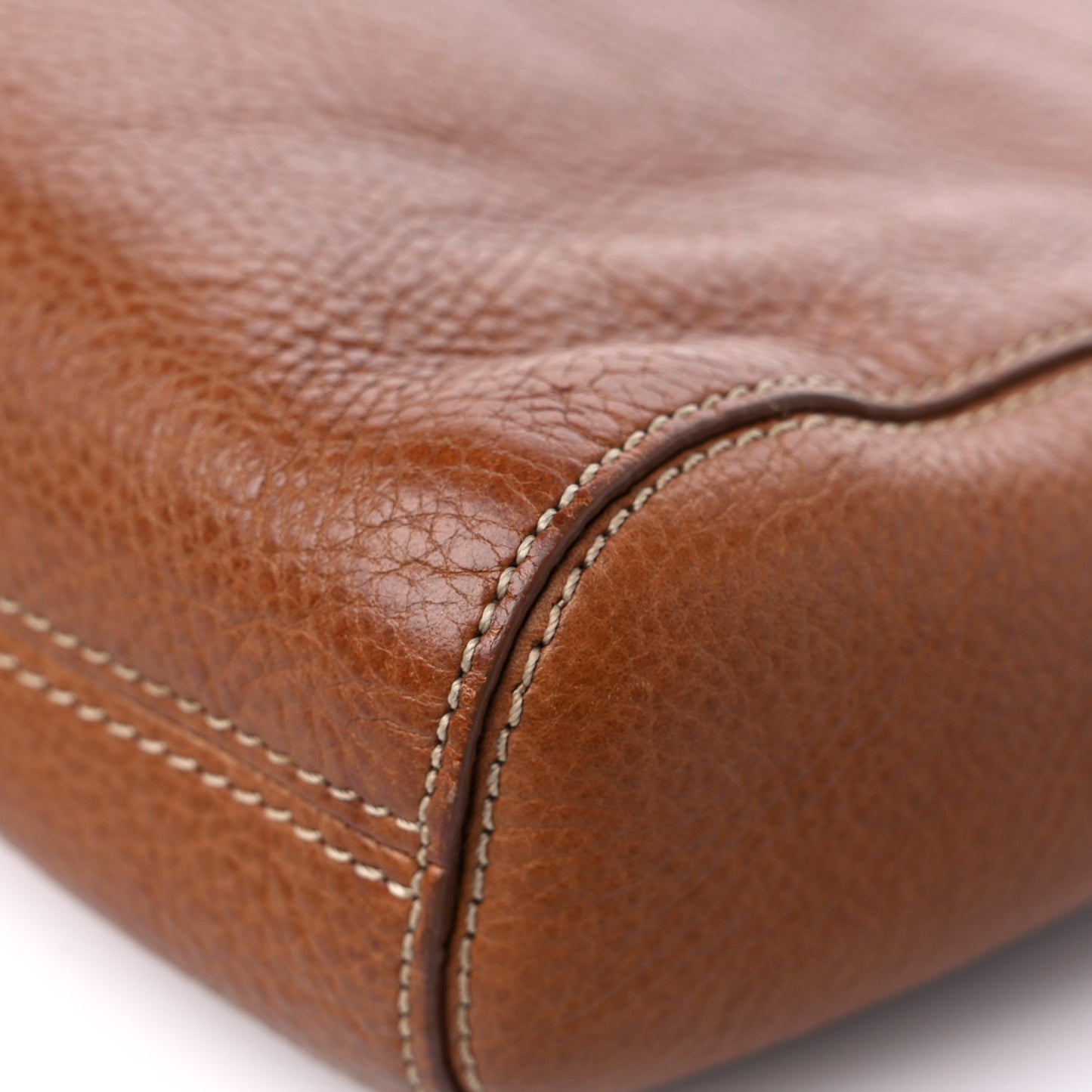 Natural Calfskin Small Lily Flap Oak