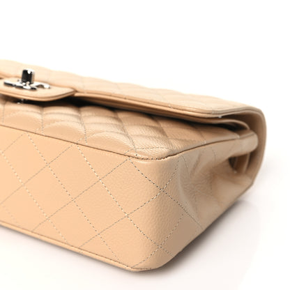 Chanel Caviar Quilted Medium Double Flap Beige 10 of 10