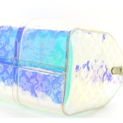 Louis Vuitton PVC Monogram Keepall Bandouliere 50 Iridescent Prism 9 of 9