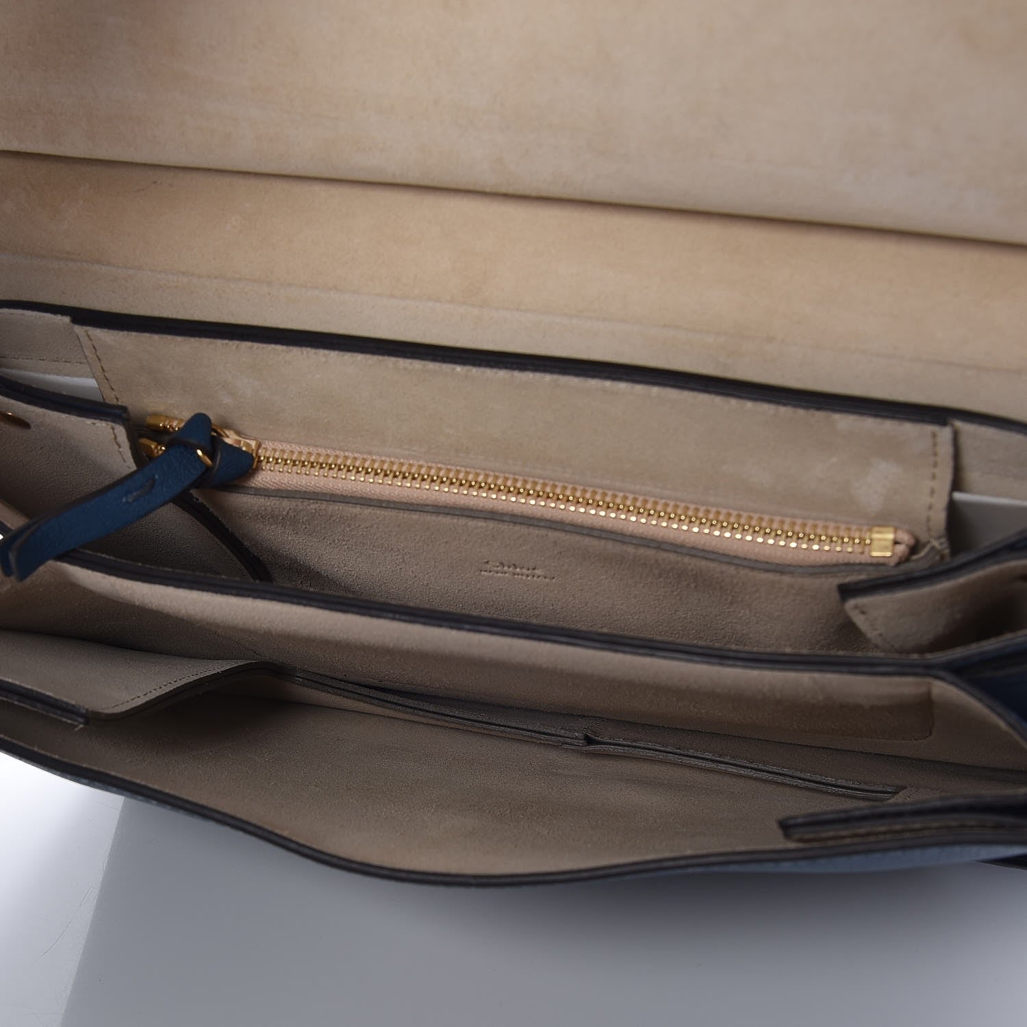Chloe Calfskin Medium Faye Shoulder Bag Denim Blue 5 of 7