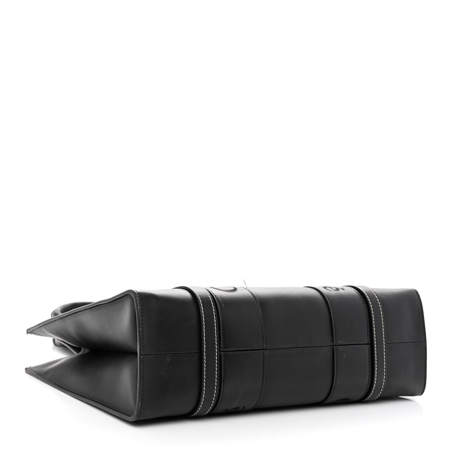 Calfskin Medium Woody Tote Black