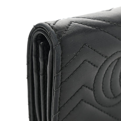 Gucci Calfskin Matelasse GG Marmont Card Case Wallet Black 8 of 8