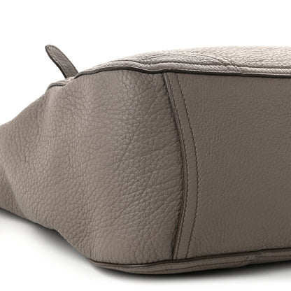 Prada Vitello Daino Large Tote Bag Clay Grey 8 of 9