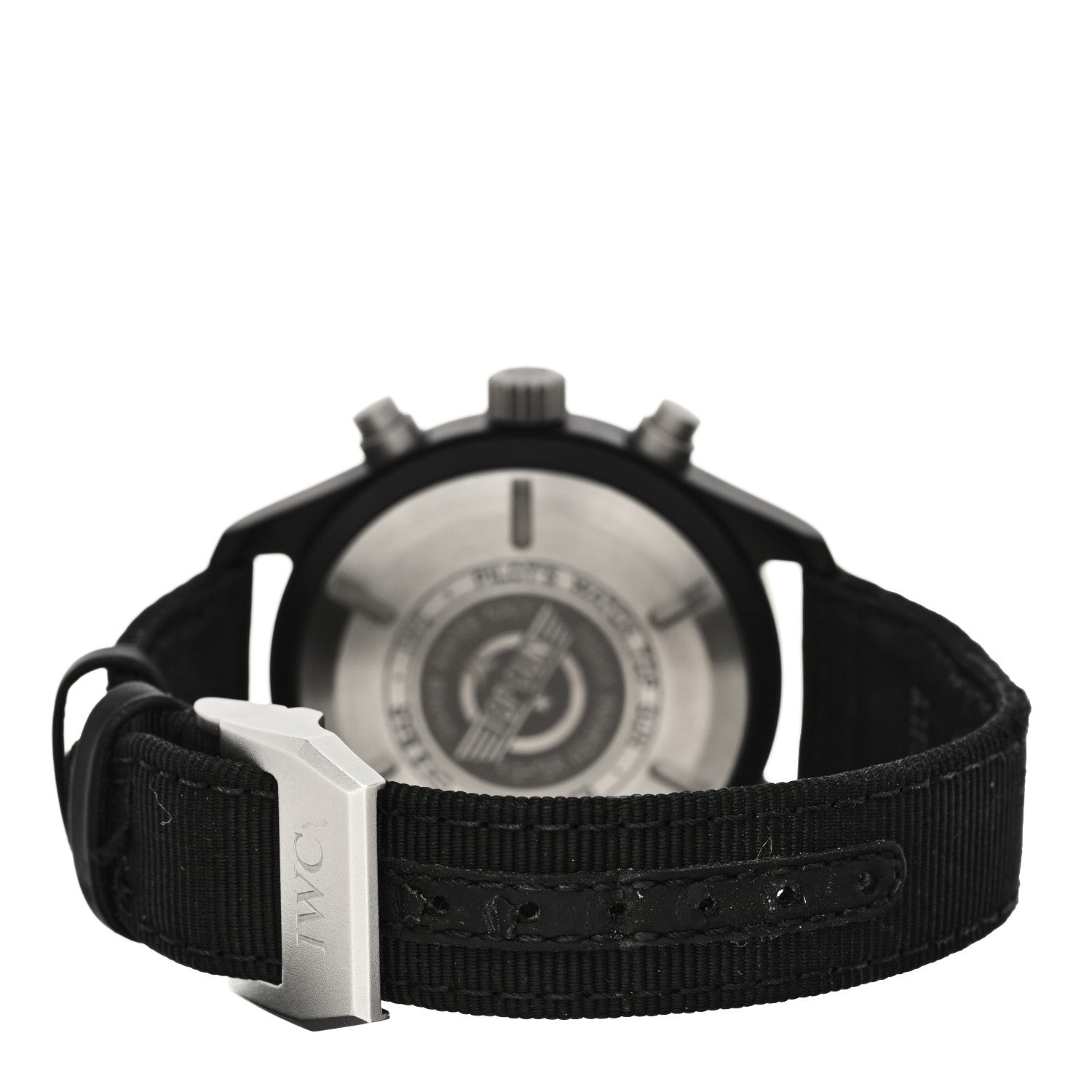 IWC Ceramic Titanium Fabric 44mm Pilot Top Gun Chronograph Automatic Watch Black IW389101 3 of 7
