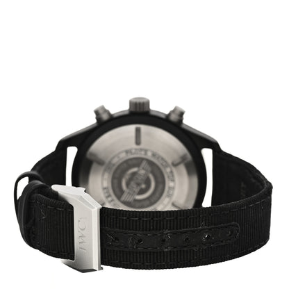 IWC Ceramic Titanium Fabric 44mm Pilot Top Gun Chronograph Automatic Watch Black IW389101 3 of 7