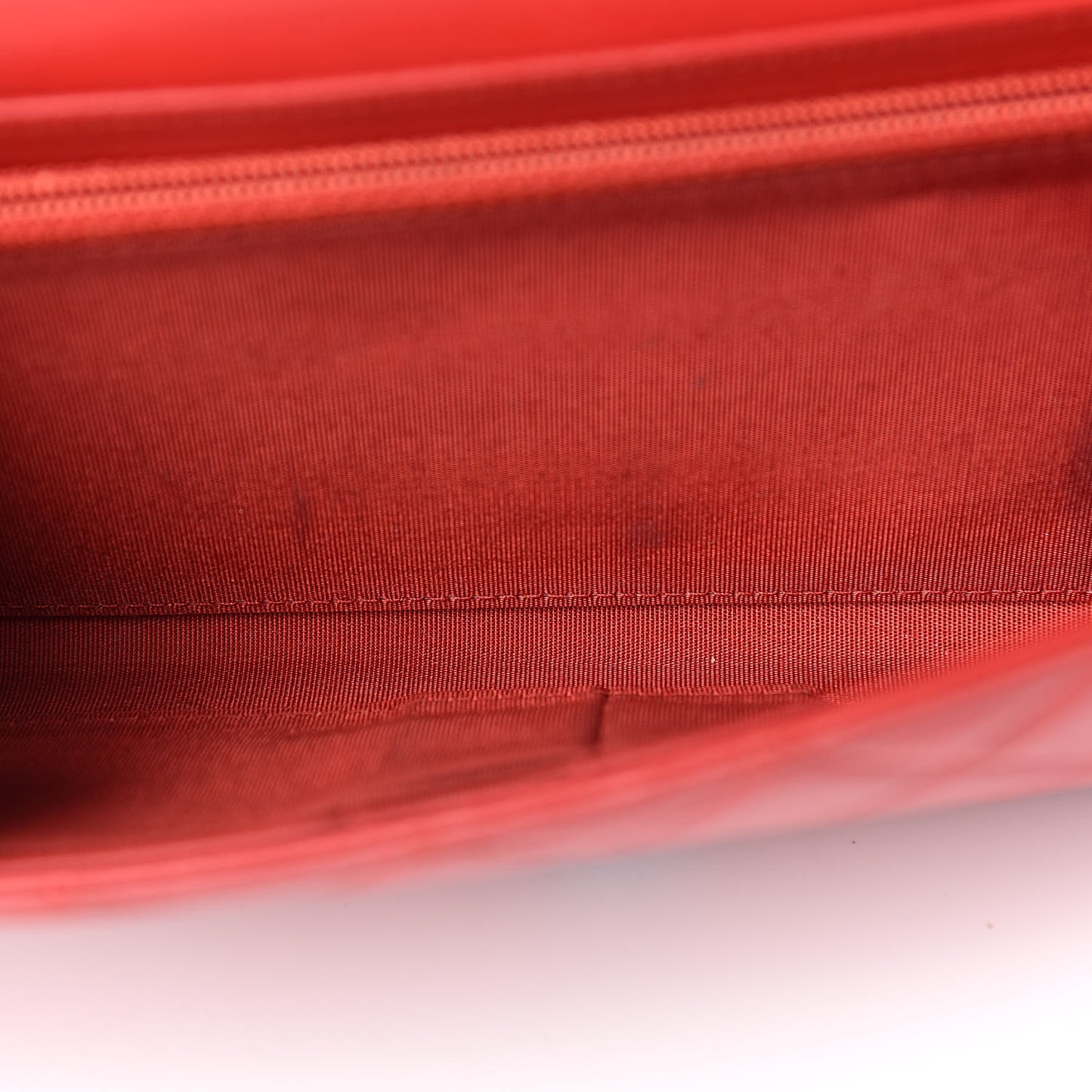 Lambskin Quilted Boy Wallet On Removable Chain WOC Red