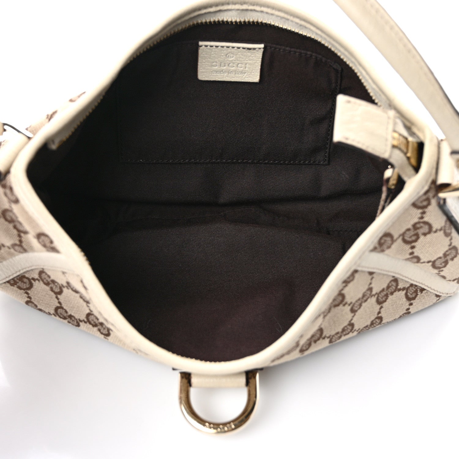 Gucci Monogram D Ring Abbey Pochette Off White 5 of 9