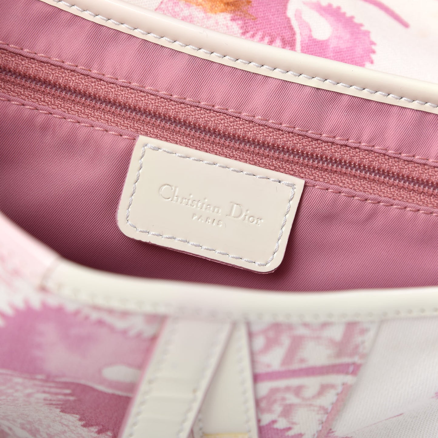 Monogram Floral Saddle Bag Pink