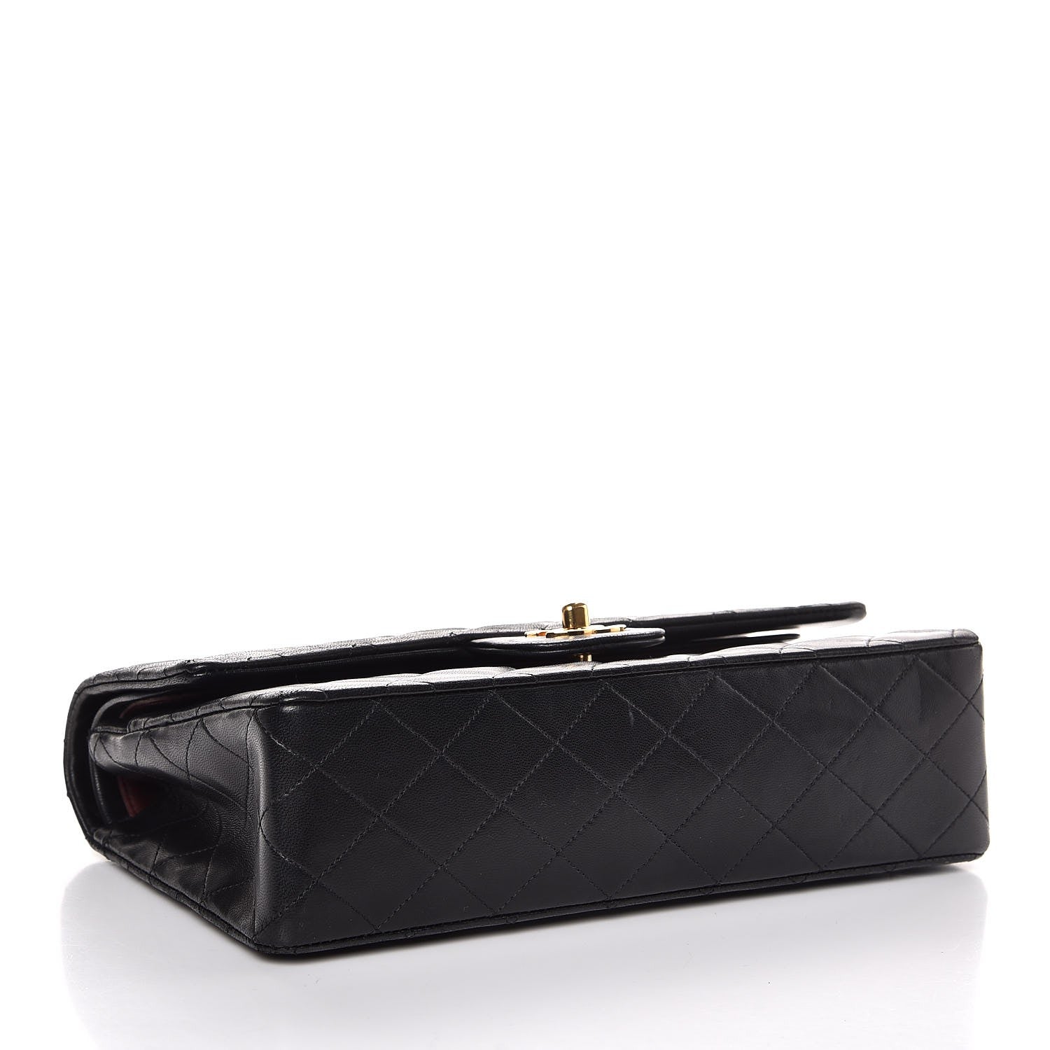 Chanel Lambskin Quilted Medium Double Flap Black 5 of 9