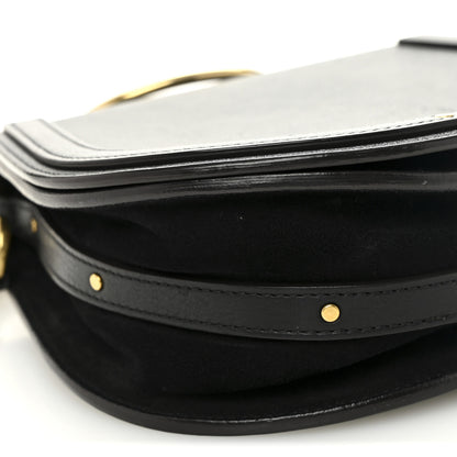 Chloe Calfskin Suede Medium Nile Bracelet Bag Black 9 of 11