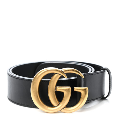 Gucci Calfskin Double G 40mm Belt 85 34 Black 1 of 4