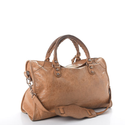 Balenciaga Agneau Giant 12 Rose Gold Hardware City Cumin Brown 3 of 11