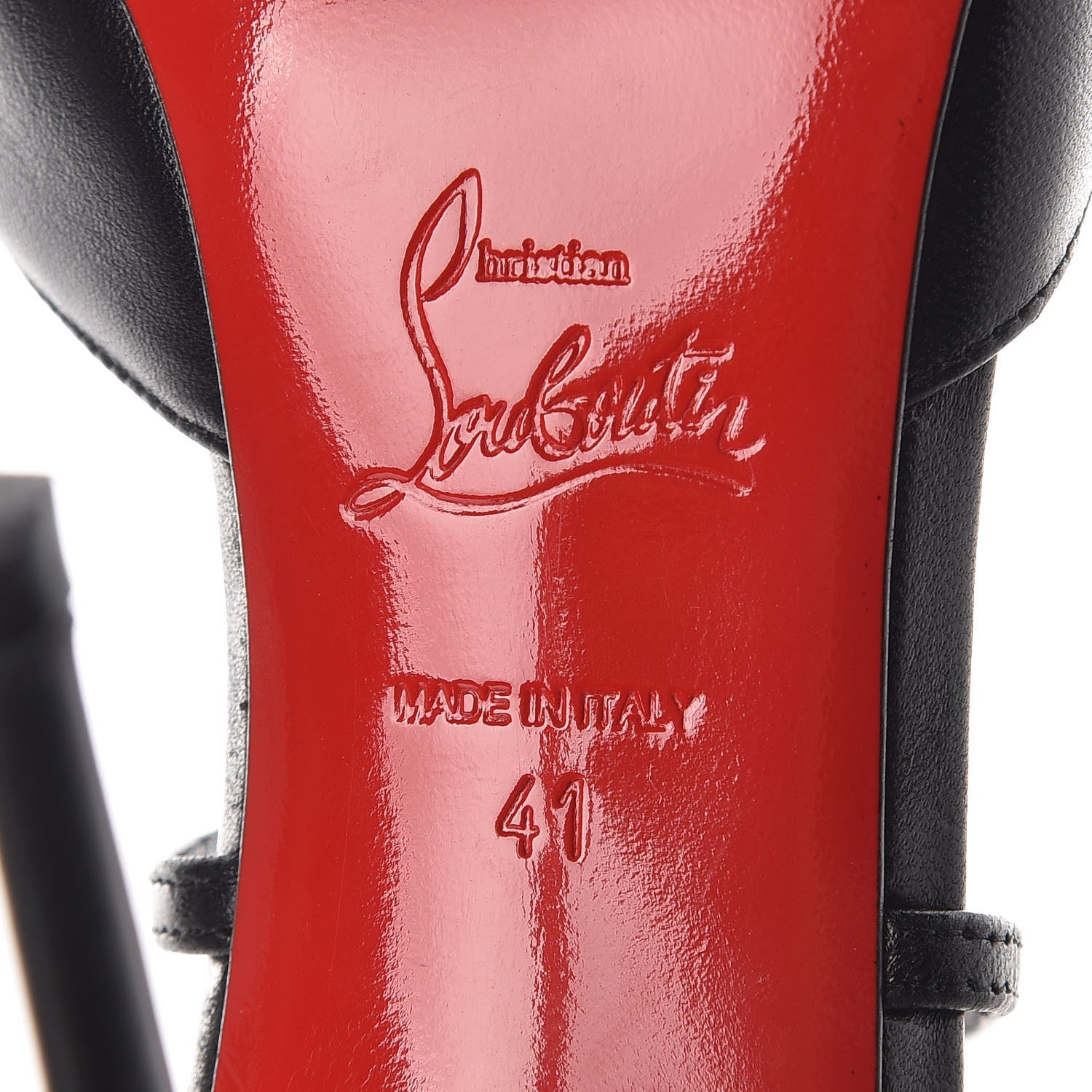 Christian Louboutin Shiny Nappa Suzanna 100 Pumps 41 Black 10 of 17