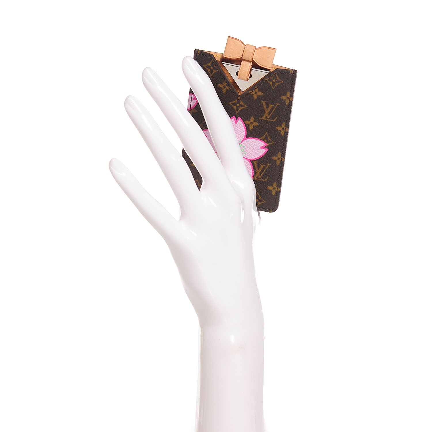 Louis Vuitton Monogram Cherry Blossom Mirror With Case Brown 2 of 6