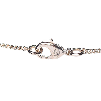 Chanel Metal Lambskin Logo Necklace Black Gold 4 of 5