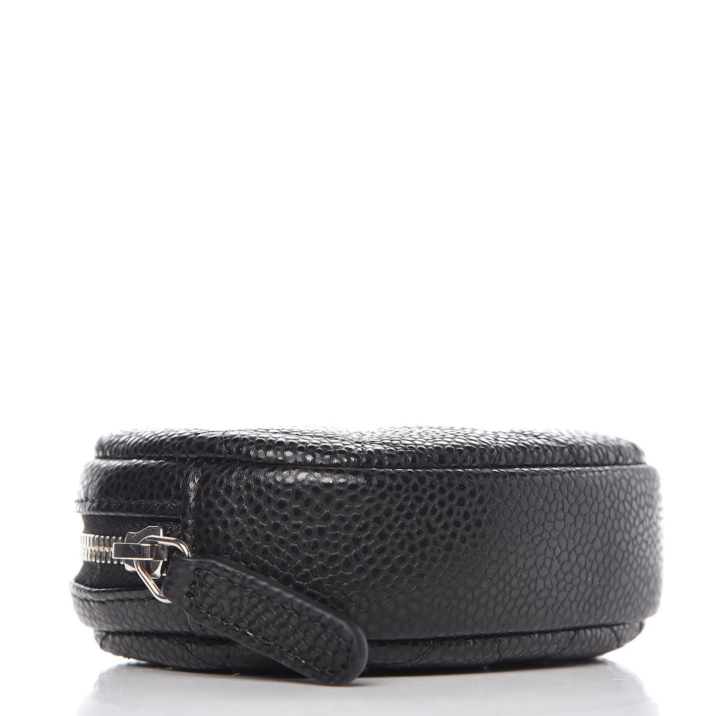 Caviar Quilted Zip Around Classic Coin Purse Black
