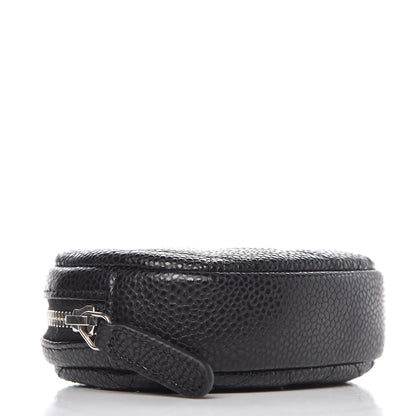 Chanel Caviar Quilted Zip Around Classic Coin Purse Black 4 of 8