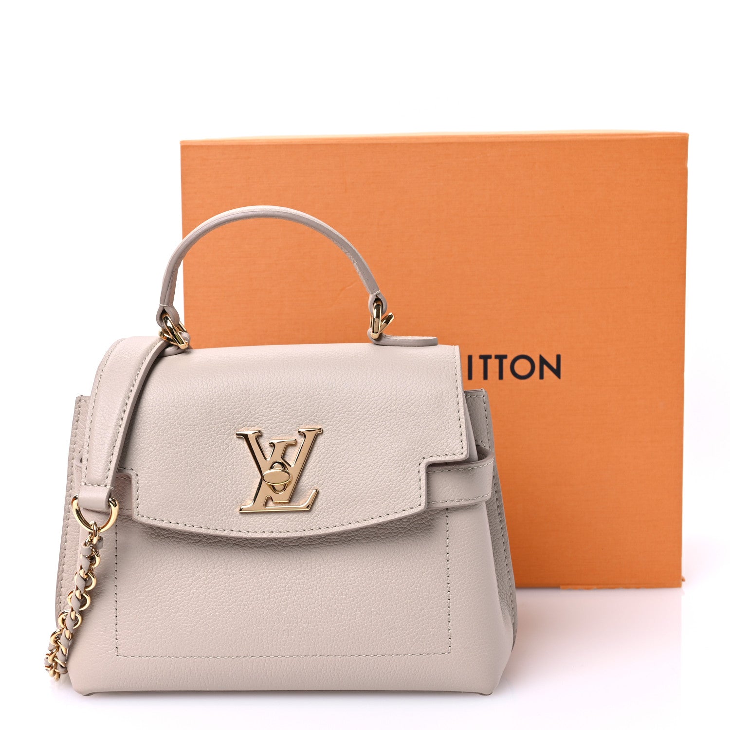 Louis Vuitton Soft Calfskin Mini Lockme Ever Greige 10 of 10