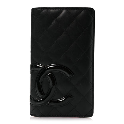 Chanel Calfskin Quilted Cambon Yen Wallet Black 1 of 13