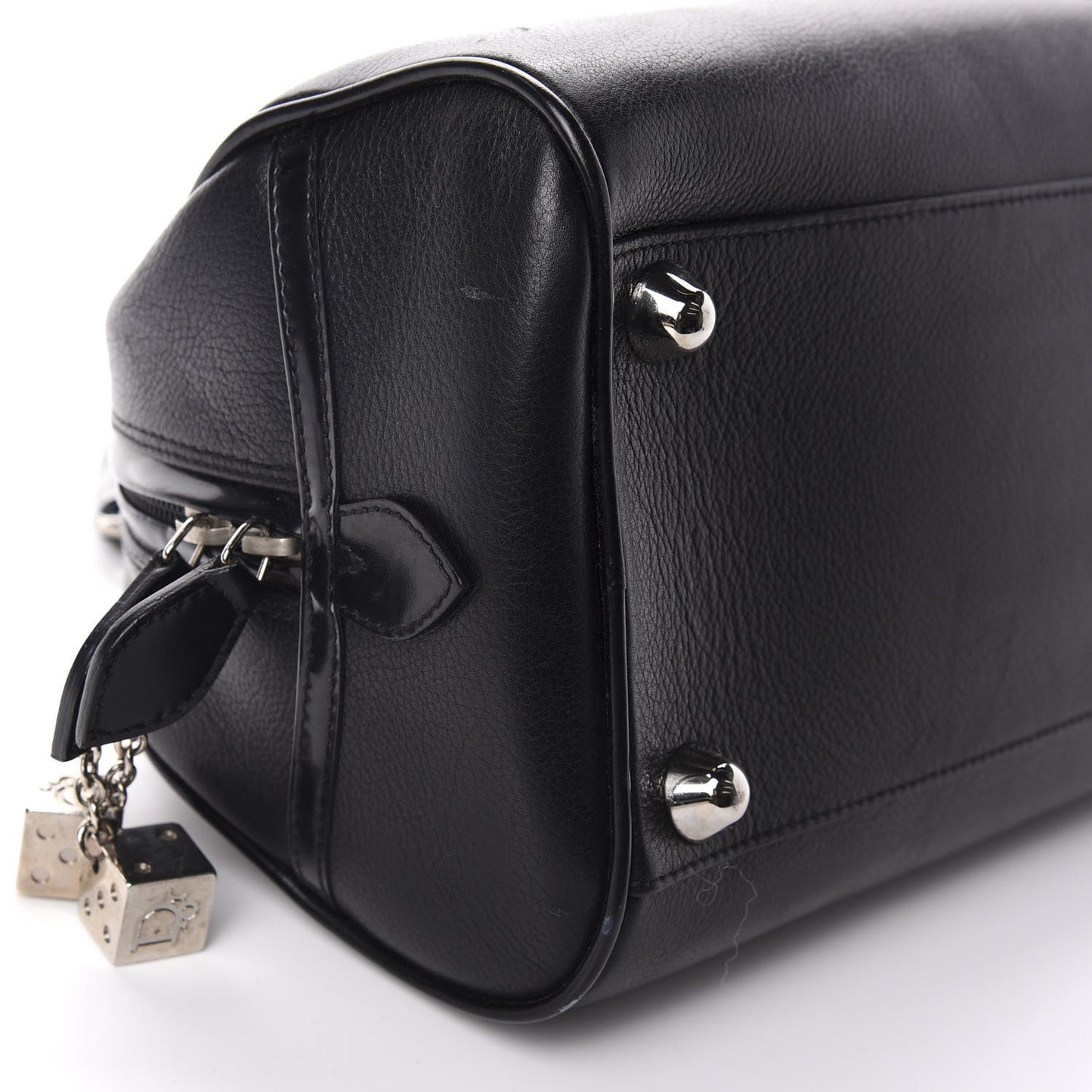 Calfskin Gambler Dice Bowler Black