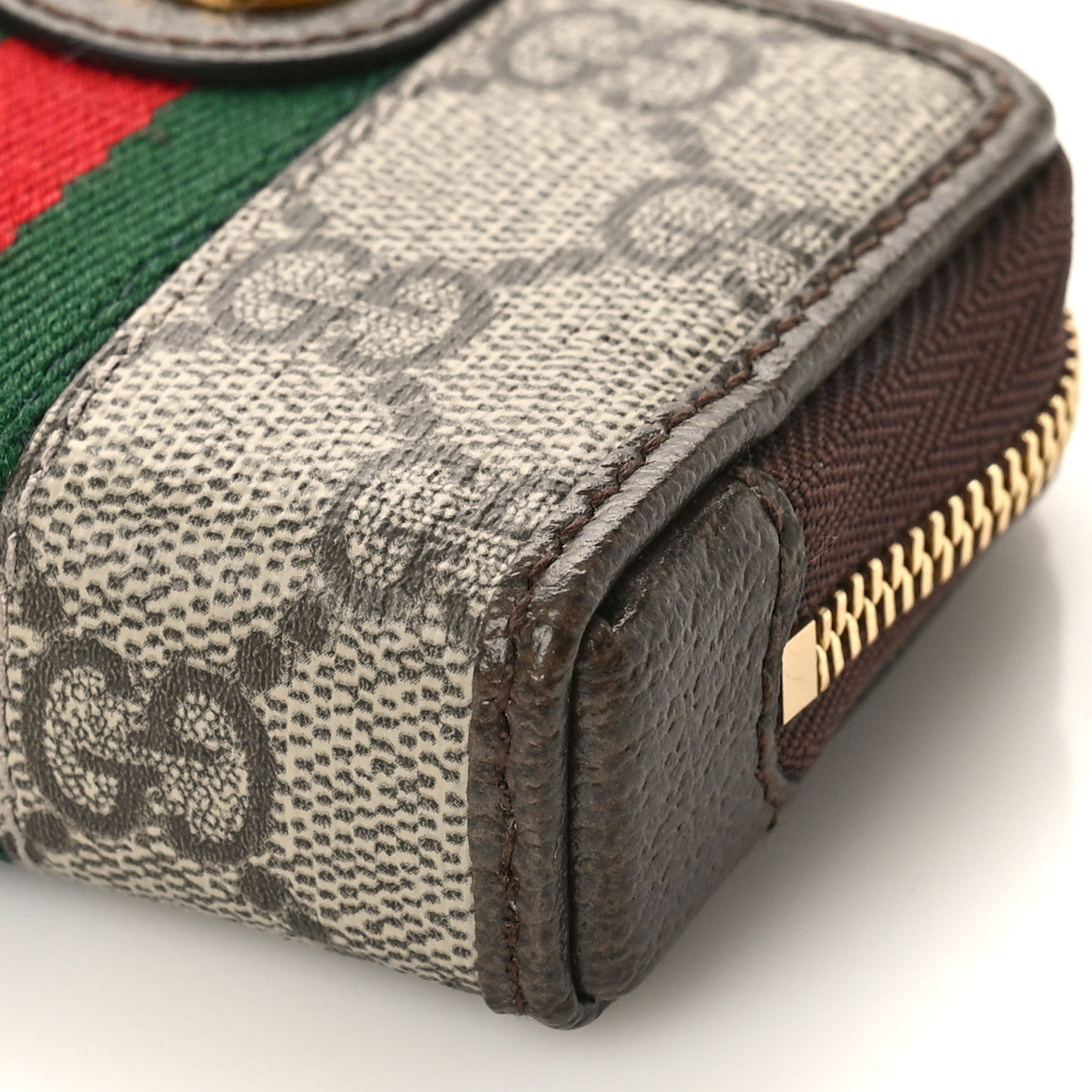 GG Supreme Monogram Web Ophidia Playing Card Case Beige New Acero