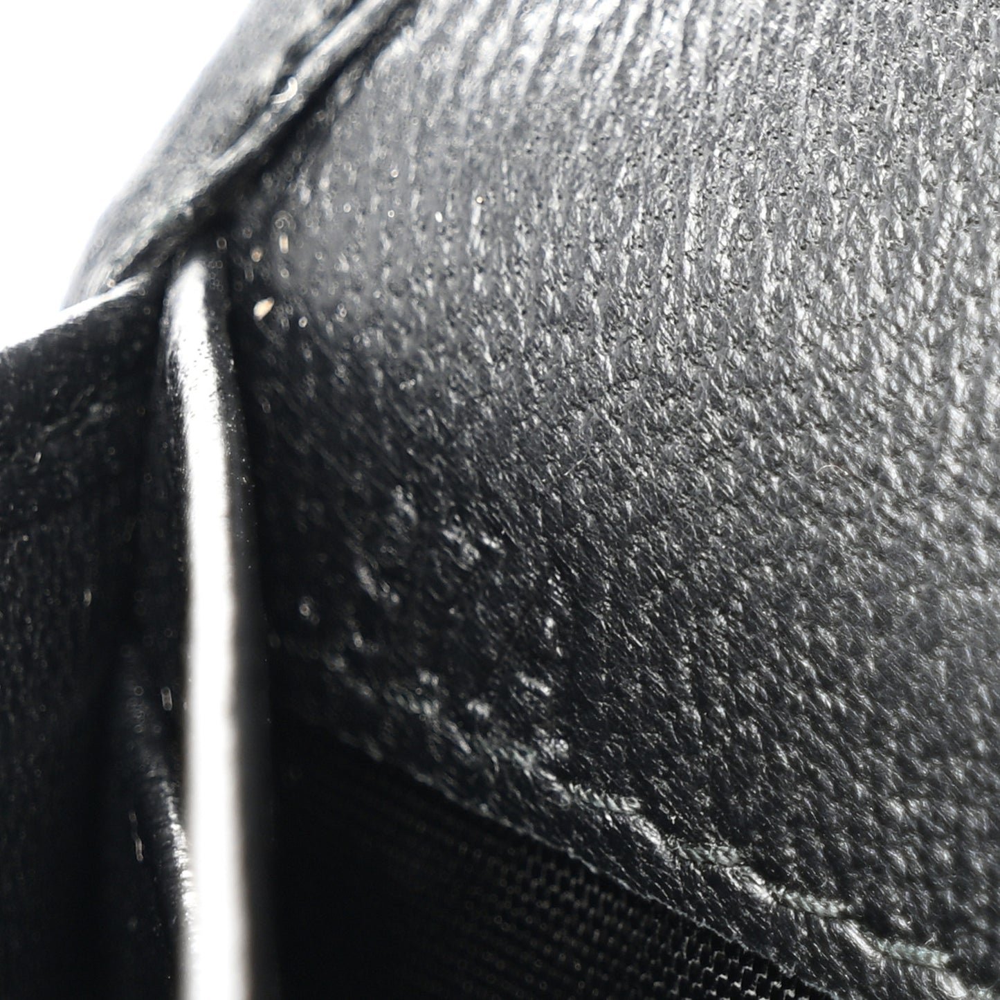 Nappa Matelasse Crystal Logo Continental Wallet Black