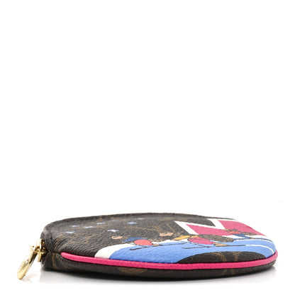 Louis Vuitton Monogram 2018 Christmas Animation Round Coin Purse 4 of 7