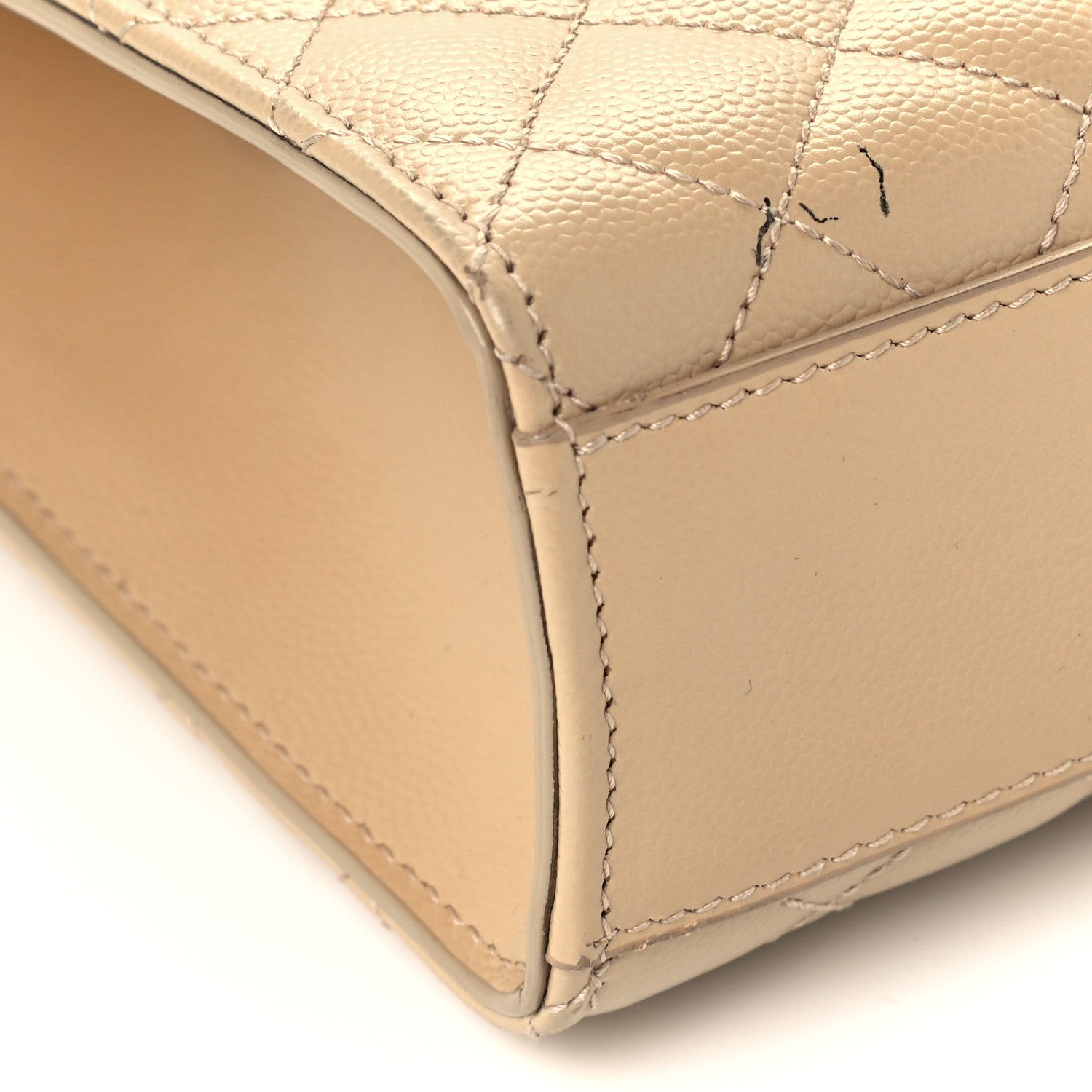 Saint Laurent Grain De Poudre Mixed Matelasse Large Triquilt Monogram Satchel Nude Powder 10 of 11
