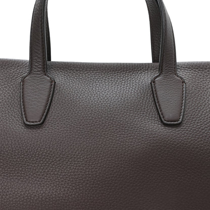 The Row Grained Calfskin Marcel Slouchy Top Handle Bag Deep Brown 8 of 10
