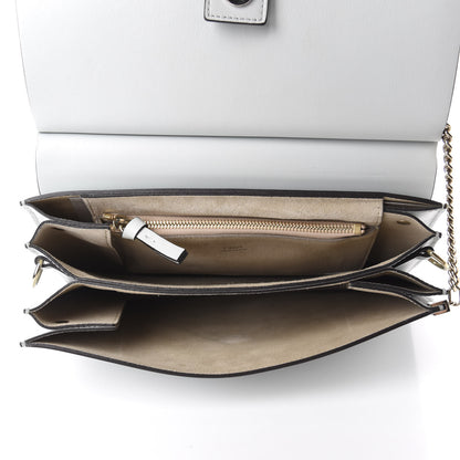 Chloe Calfskin Suede Medium Faye Shoulder Bag Airy Grey 5 of 10