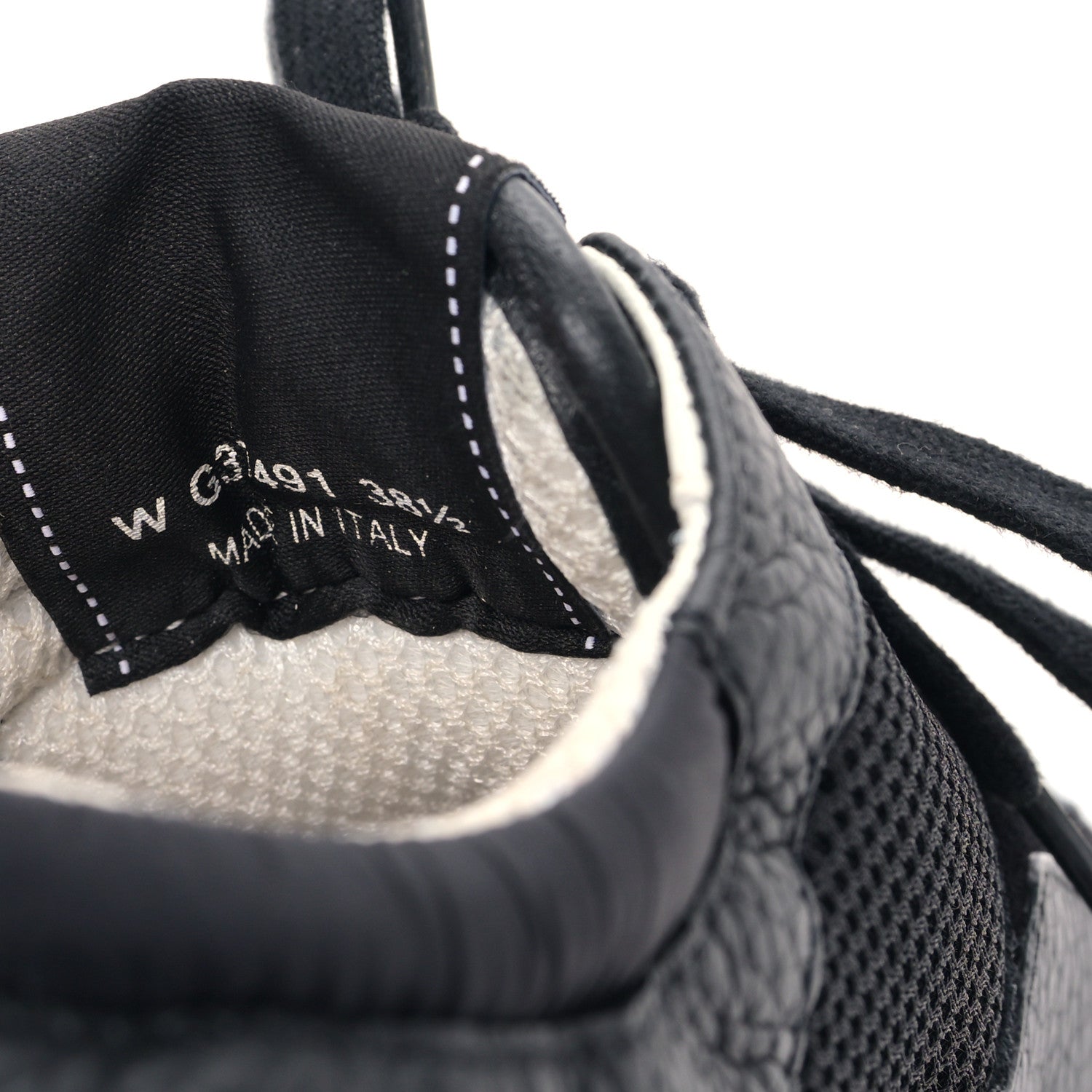 Chanel Calfskin Mesh Lycra Suede Womens Logo Sneakers 38.5 Black 8 of 10
