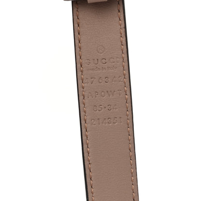 Gucci Calfskin Pearl Double G 20mm Belt 85 34 Porcelain Rose 5 of 5